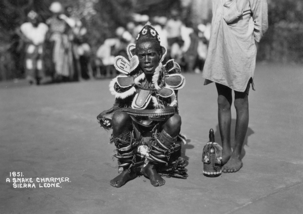Zaříkávač hadů, Sierra Leone, 20. století od Unbekannt
