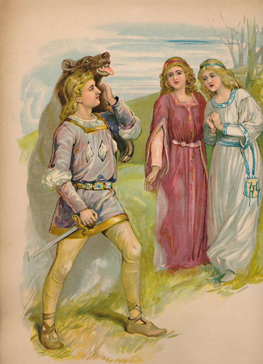 Sněhově bílá a růžově červená, 1903 od Unbekannt