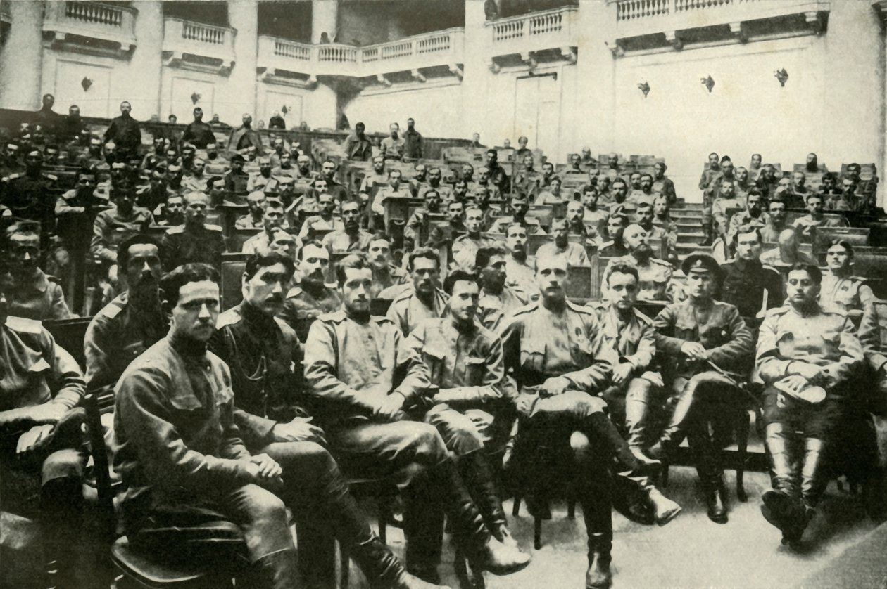 Vojenští delegáti ruských armád v Doumě, 1919. od Unbekannt