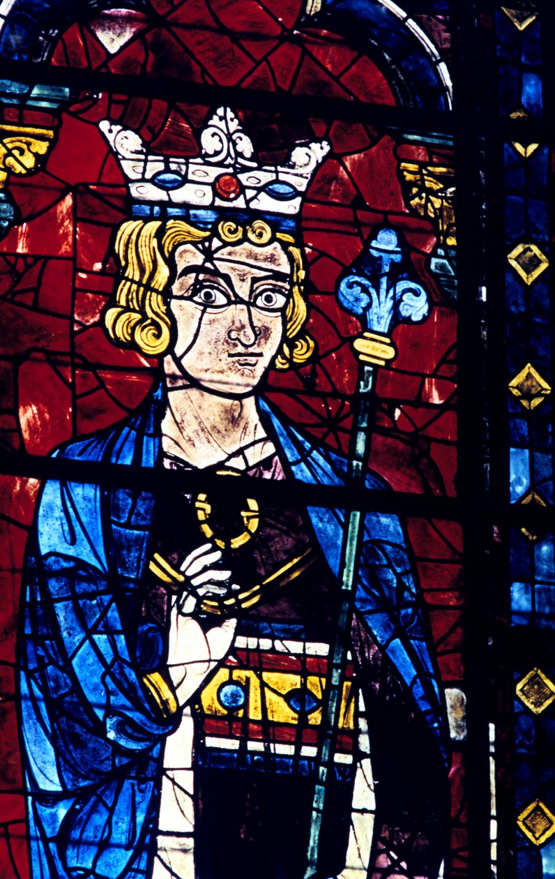Solomon, vitráže, katedrála v Chartres, Francie, 1194-1260 od Unbekannt
