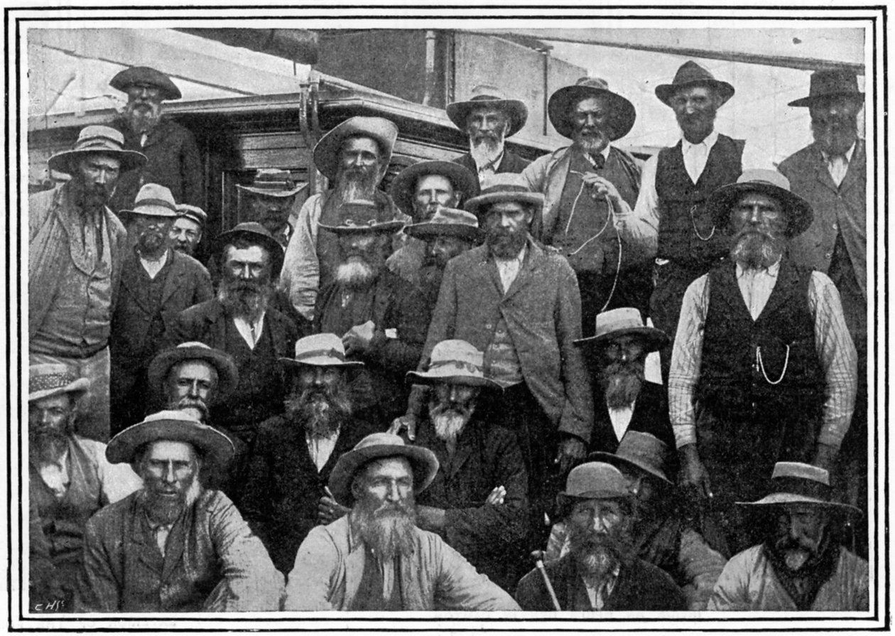 Někteří z Cronjes búrských důstojníků po Paardebergu, 2. búrská válka, 1900 od Unbekannt
