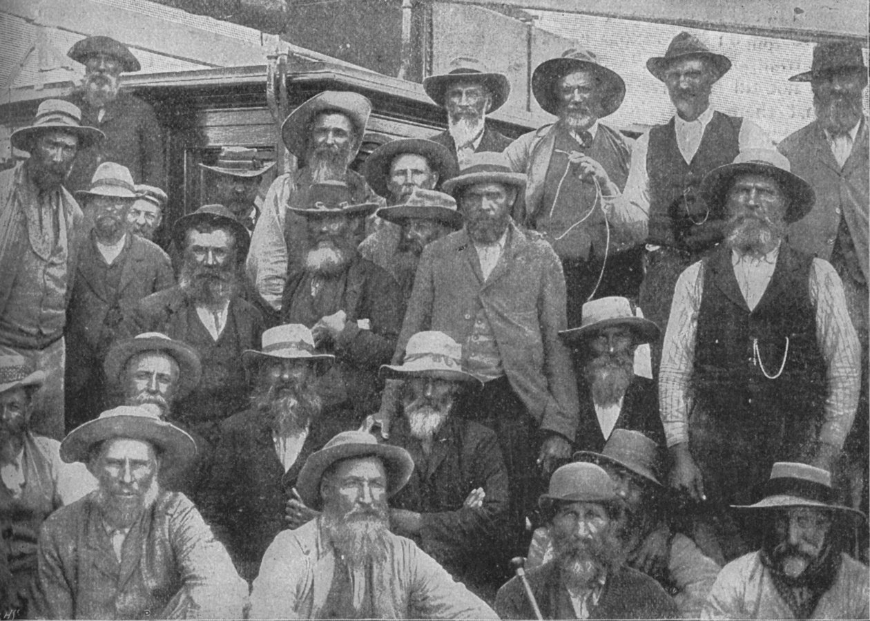 Někteří z důstojníků Cronjes zajati v Paardebergu, c1900, 1902 od Unbekannt