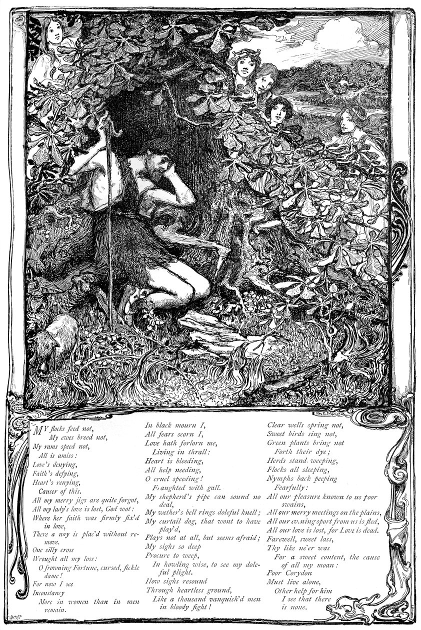 Píseň ze Shakespearova Vášnivého poutníka, 1895 od Unbekannt