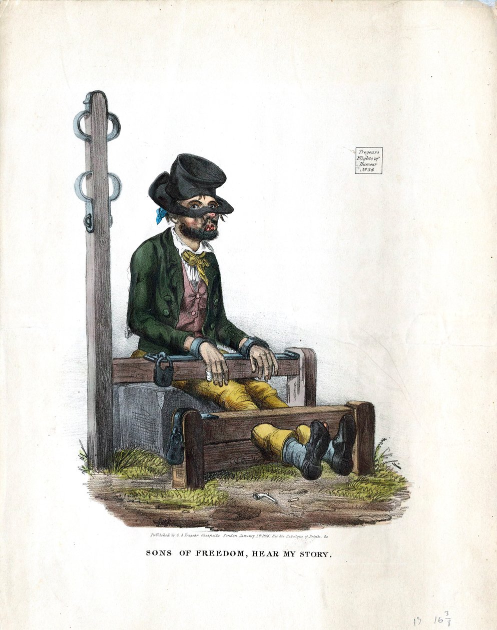 Synové svobody, slyš můj příběh, 1834 od Unbekannt