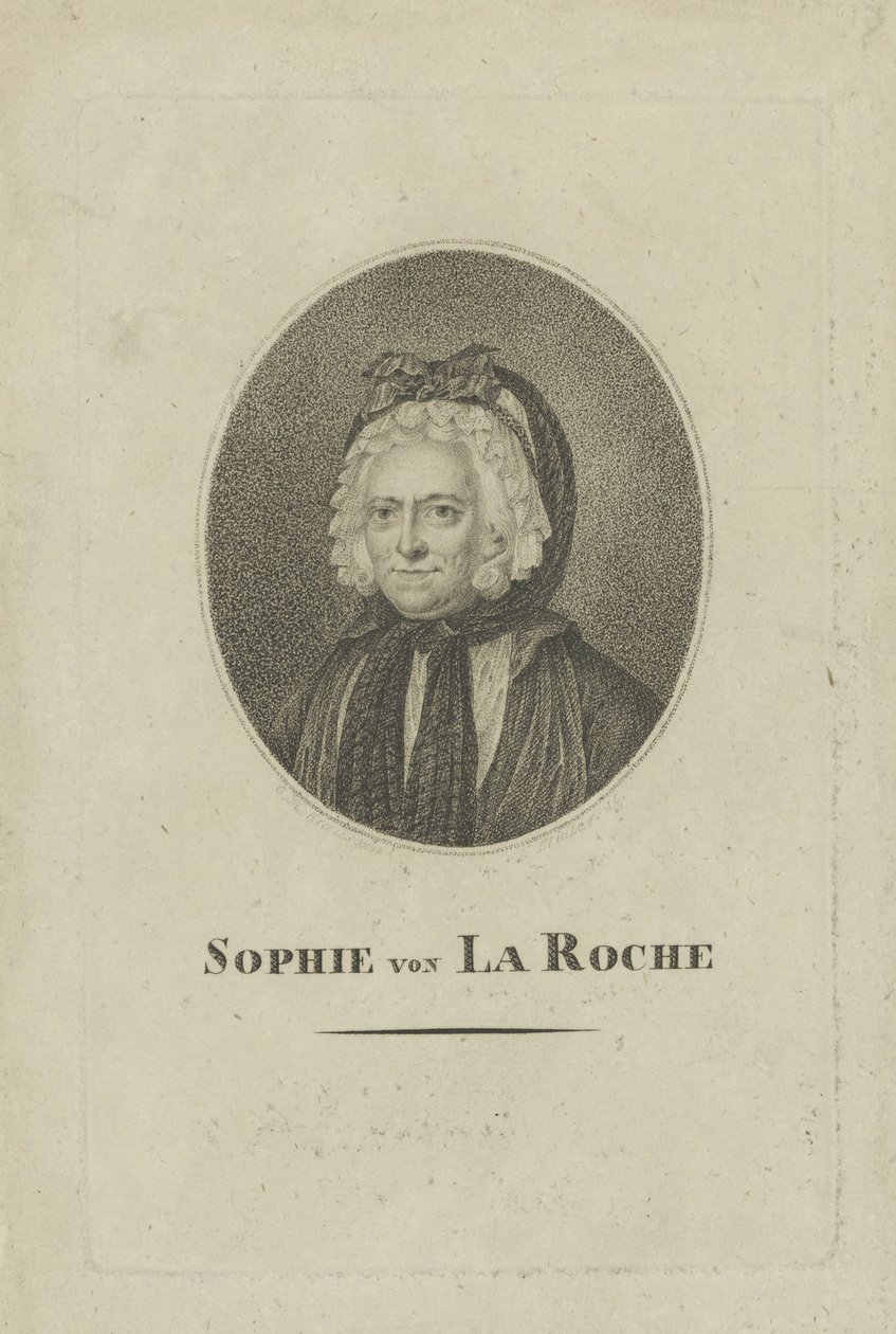 Sophie von La Roche, rozená Gutermann von Gutershofen 1730-1807, c. 1800 od Unbekannt