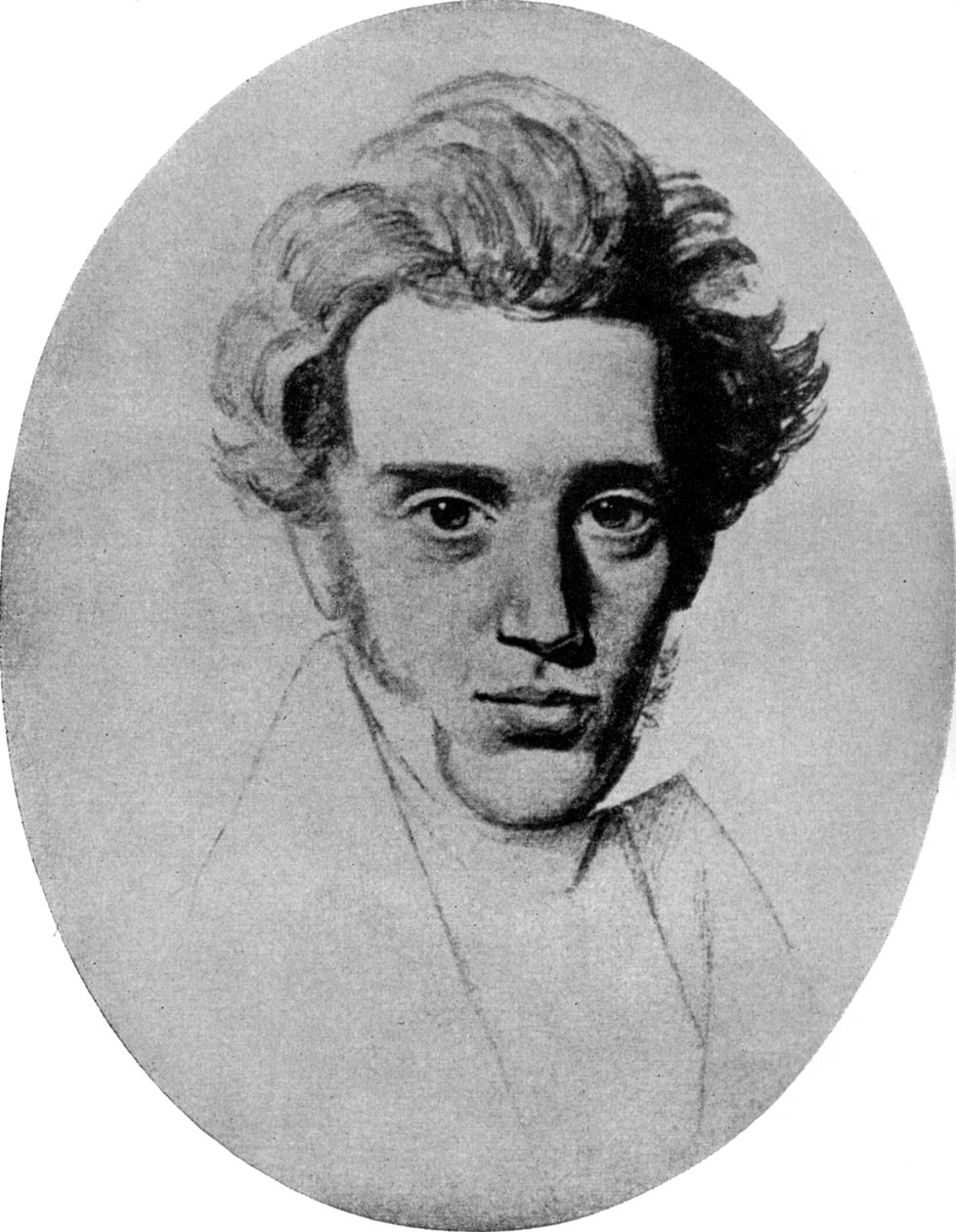 Soren Kierkegaard , dánský filozof a teolog, c1840 1956 od Unbekannt