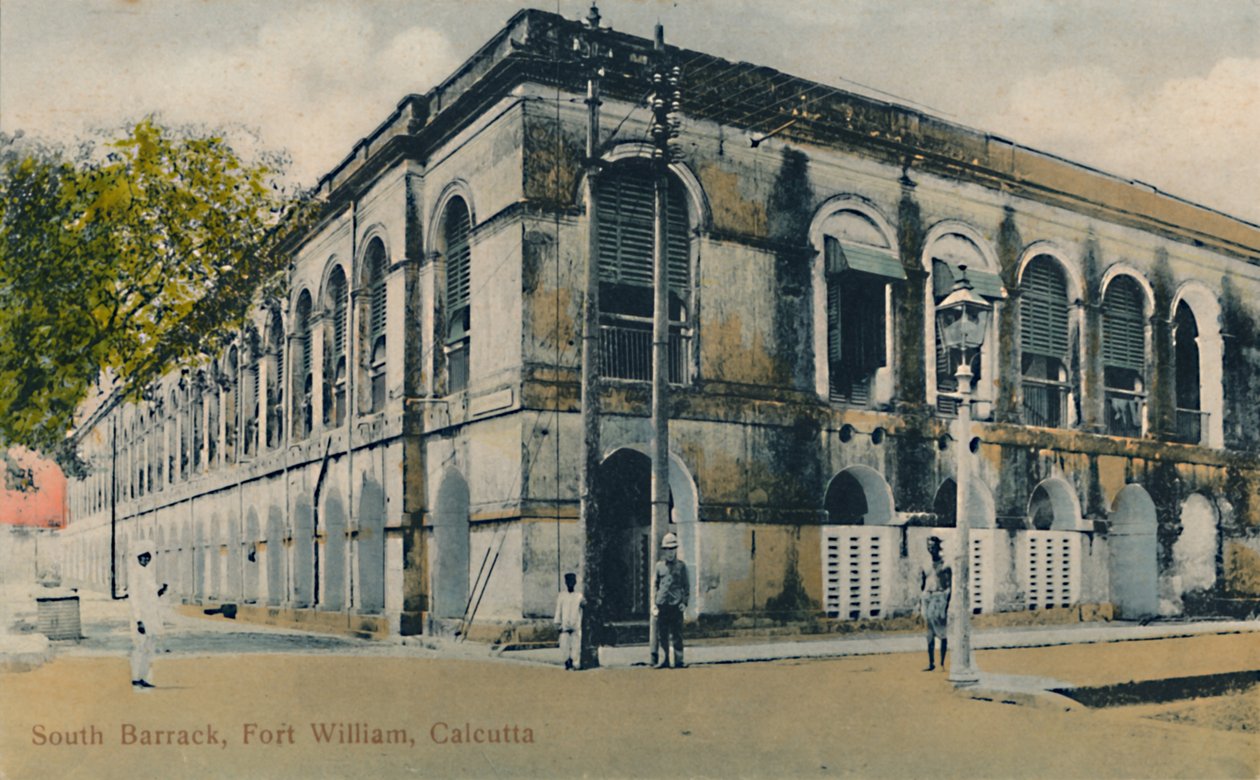 South Barrack, Fort William, Kalkata, konec 19.-začátek 20. století. od Unbekannt