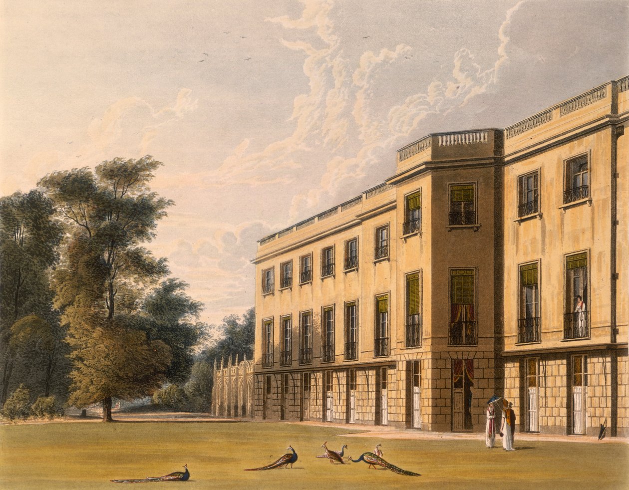 Jižní vchod do Carlton House, Westminster, Londýn od Unbekannt