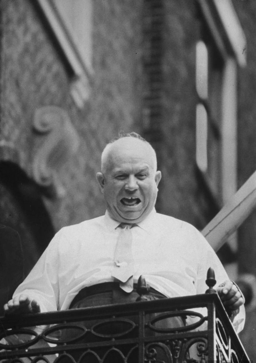 Sovětský vůdce Nikita Chruščov v New Yorku, USA, září 1960 od Unbekannt