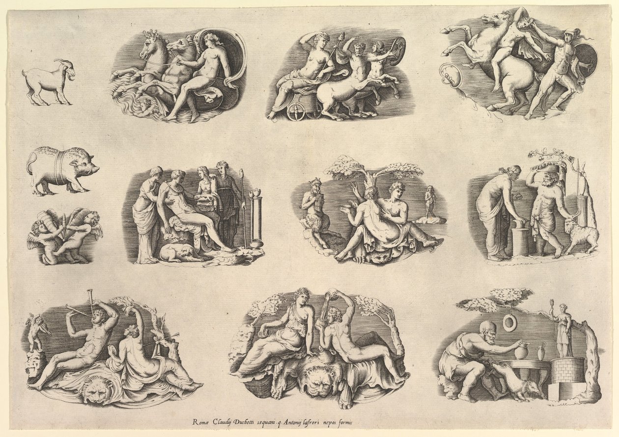 Zrcadlo římské velkoleposti: Subjekty po Antiqu..., popraveni ca. 1550-77, vytištěno po roce 1577. od Unbekannt