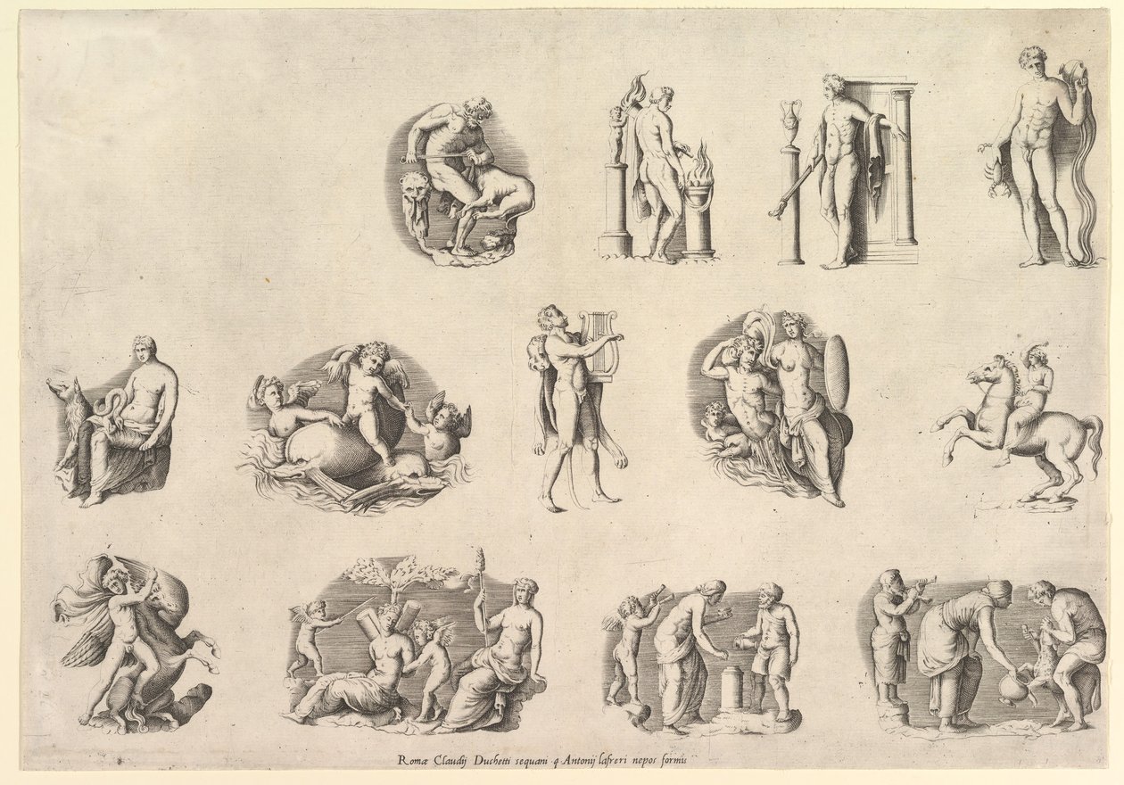 Zrcadlo římské velkoleposti: Subjekty po Antiqu..., popraveni ca. 1550-77, vytištěno po roce 1577. od Unbekannt