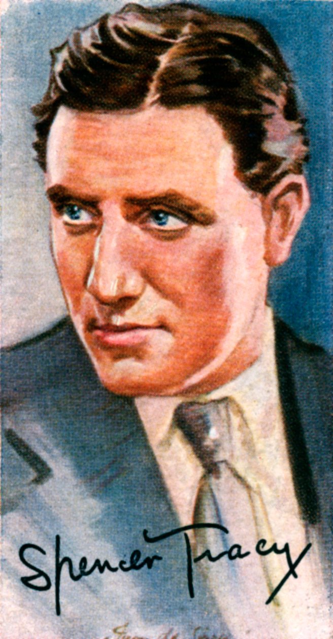 Spencer Tracy, 1900-1967, dvakrát oceněný Oscarem, americký filmový herec, 20. století od Unbekannt
