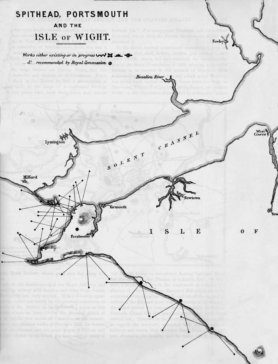 Spithead, Portsmouth a Isle of Wight, 1884 od Unbekannt