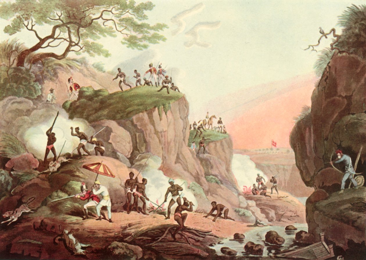 Sport v Indii - Kouření vlků z jejich Země, c1808, 1901. od Unbekannt