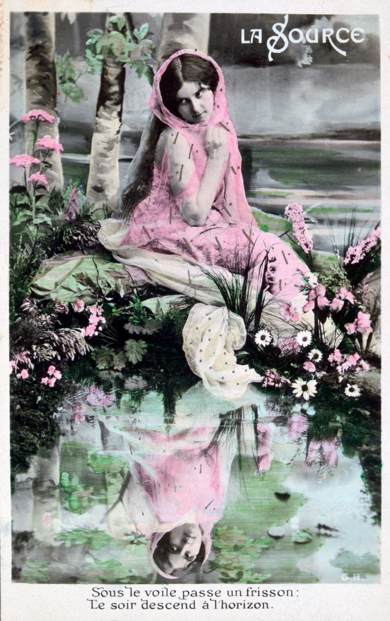 Jaro, vintage francouzská pohlednice, c1900 od Unbekannt