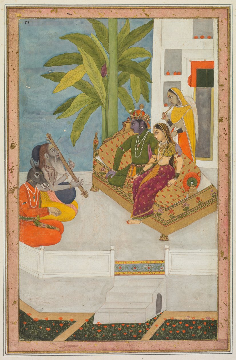 Sri Raga: Ilustrace ze série Ragamala, c. 1740. od Unbekannt