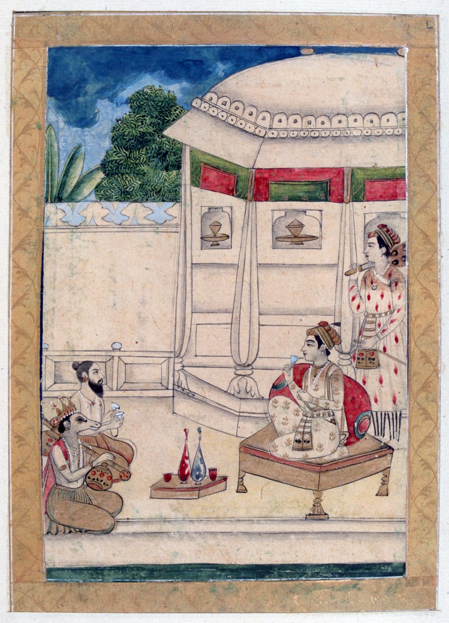 Shree Raag, album Ragamala, škola Rádžasthánu, 19. století od Unbekannt