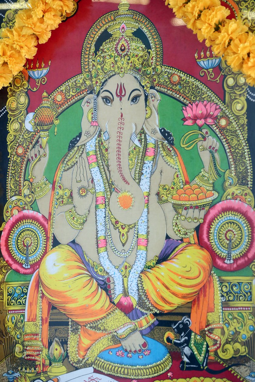 Chrám Sri Tende Yuttapani. Ganesh. Malování. Domov Či Minovo Město. Vietnam od Unbekannt