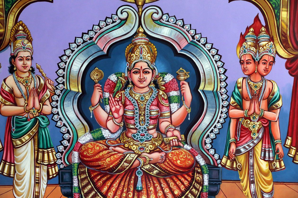 Hinduistický chrám Sri Vadapathira Kaliamman. Zboží nejvyšší matky. Singapur od Unbekannt