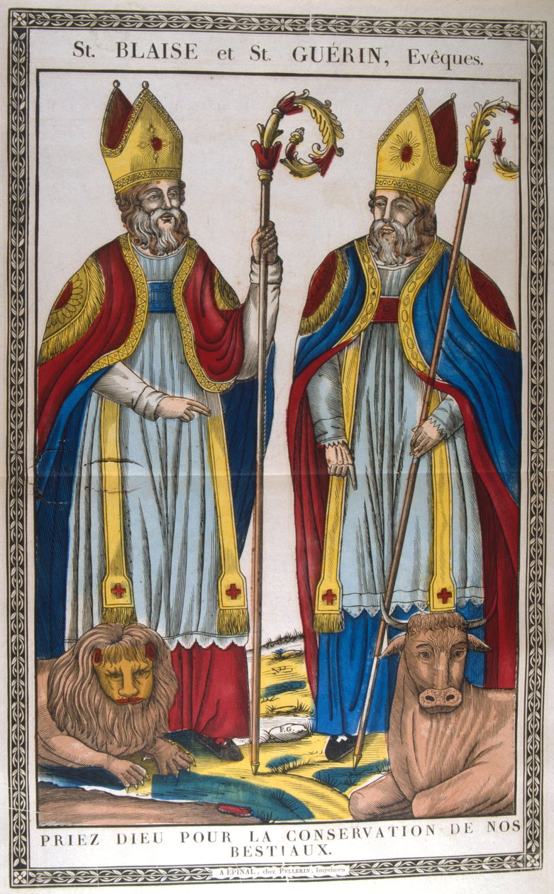 St Blaise a St Guerin, 19. století od Unbekannt