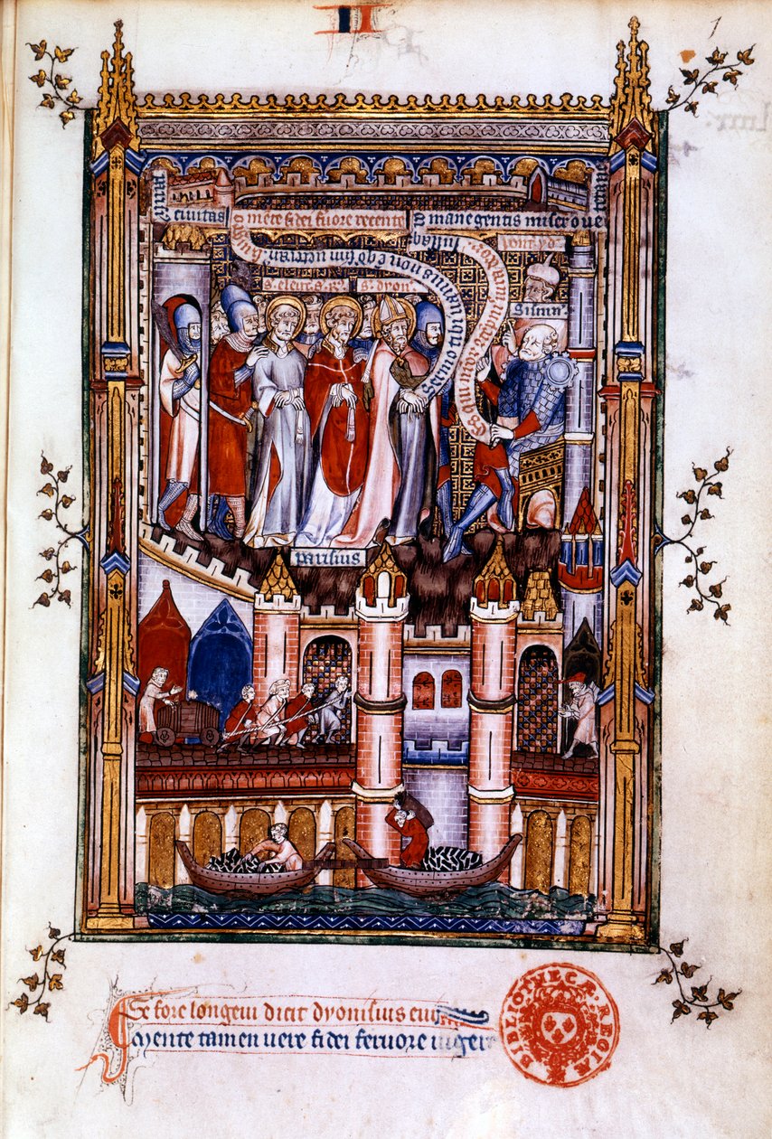 St Denis před Sisinniem, 1317 od Unbekannt