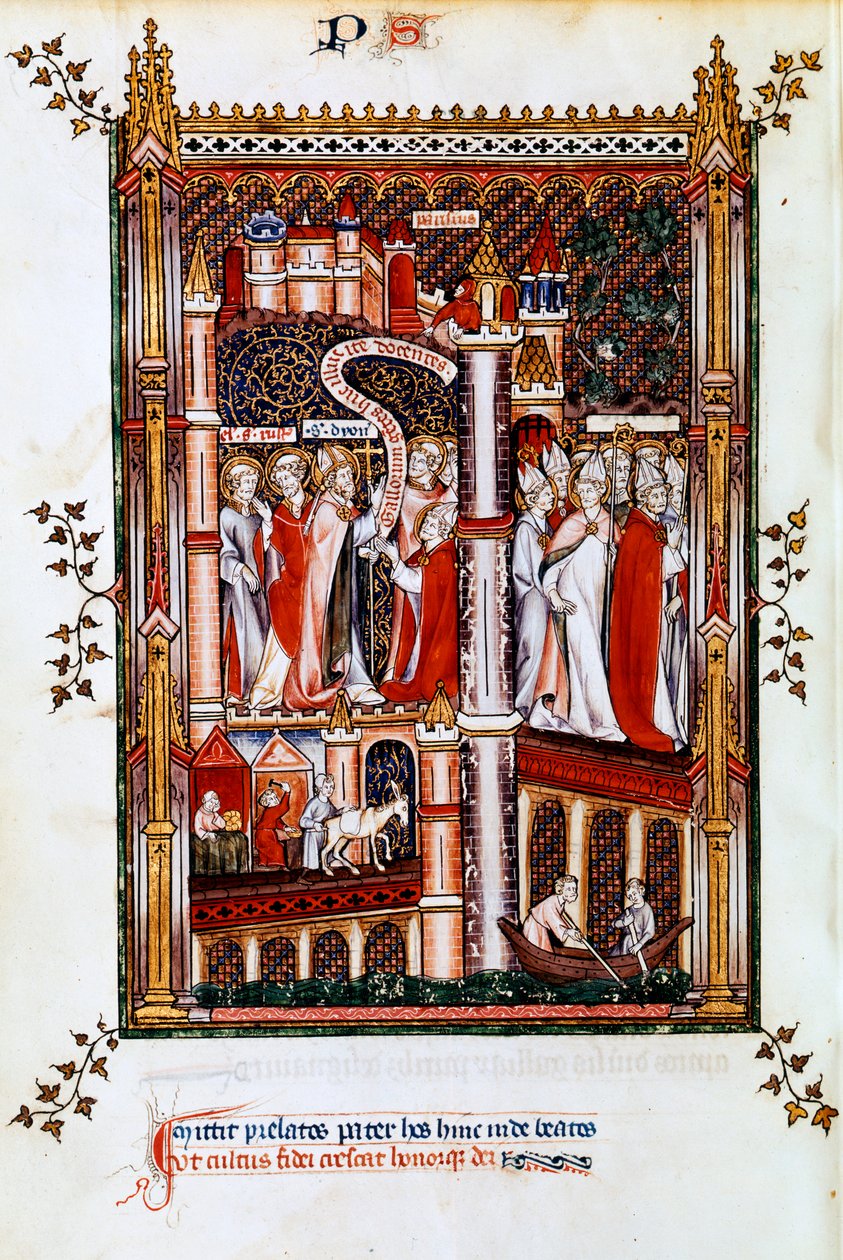 St Denis vysílá misionáře, 1317 od Unbekannt
