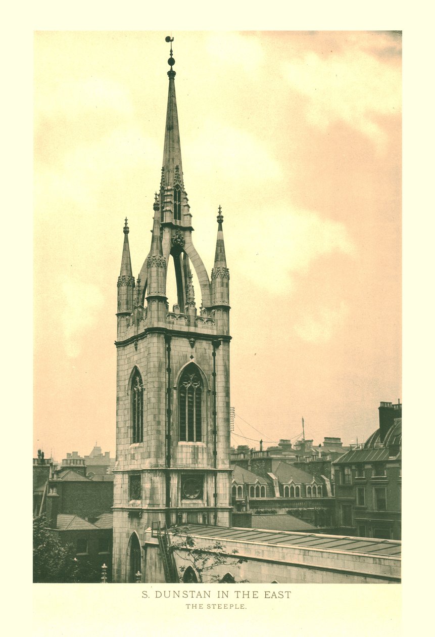 St Dunstan na východě, The Steeple, polovina konce 19. století. od Unbekannt