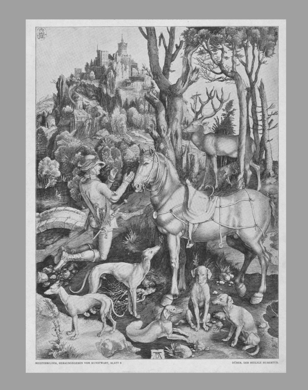 St Eustace, c1501, 19. století. od Unbekannt