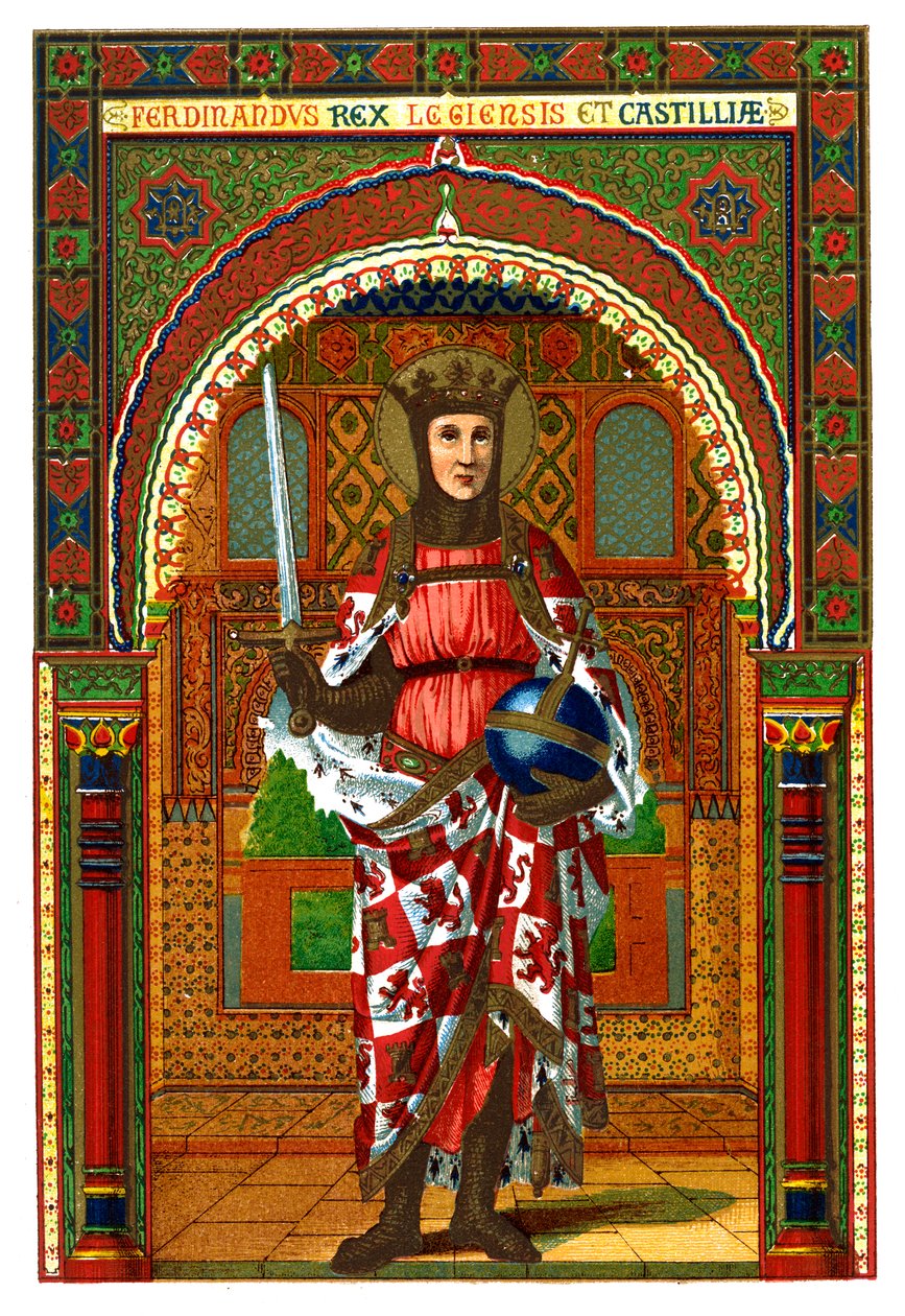 Svatý Ferdinand Ferdinand III Kastilie a León, 1886 od Unbekannt