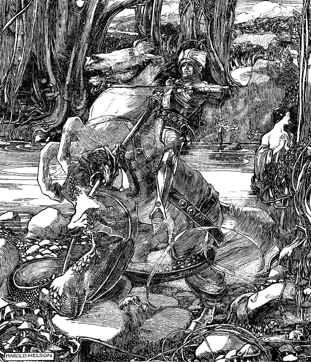 Svatý Jiří a drak, 1901 od Unbekannt