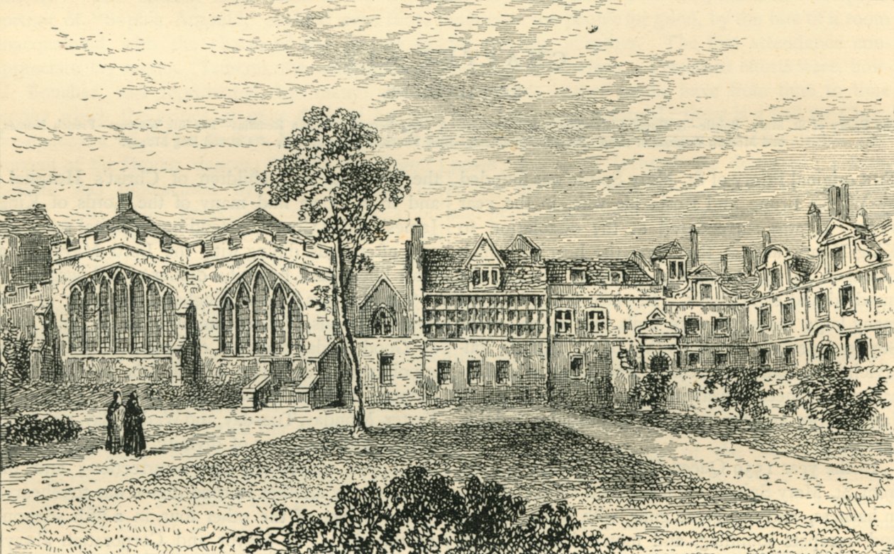 St. Helens Priory a Leathersellers Hall, c1799, c1872. od Unbekannt
