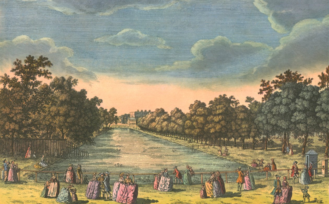 St James Park & Buckingham House, c1763. od Unbekannt