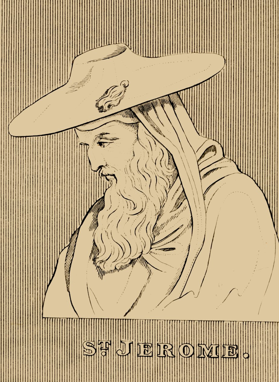 Svatý Jeroným, c347-420, 1830. od Unbekannt