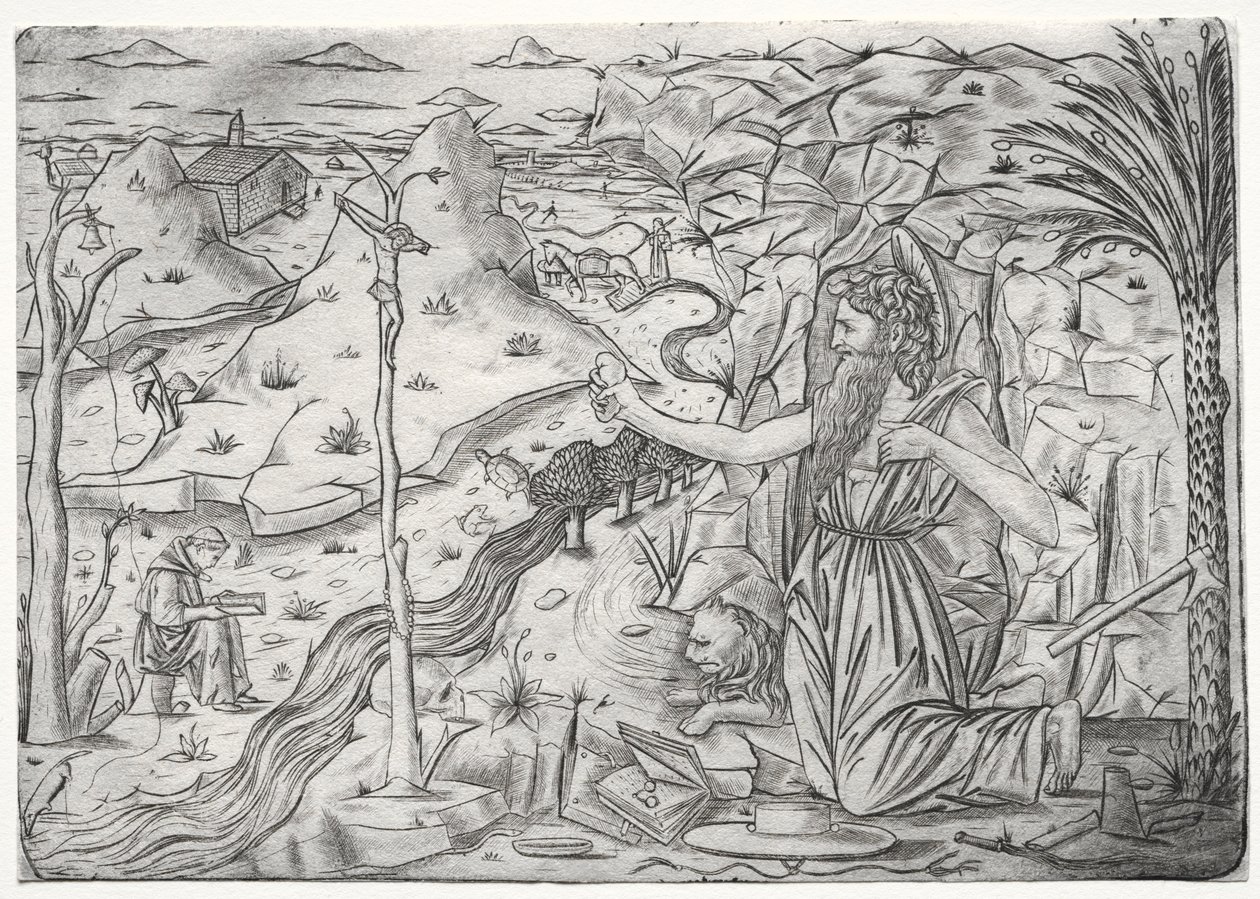 Sv. Jeroným v pokání, c. 1480-1500. od Unbekannt
