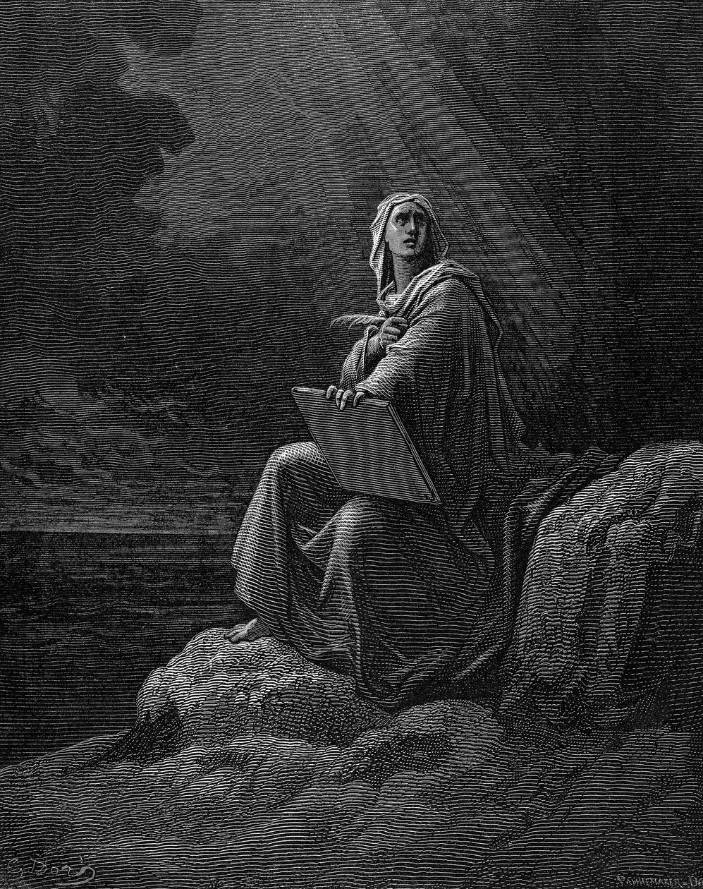 Svatý Jan na Patmosu, 1865-1866 od Unbekannt