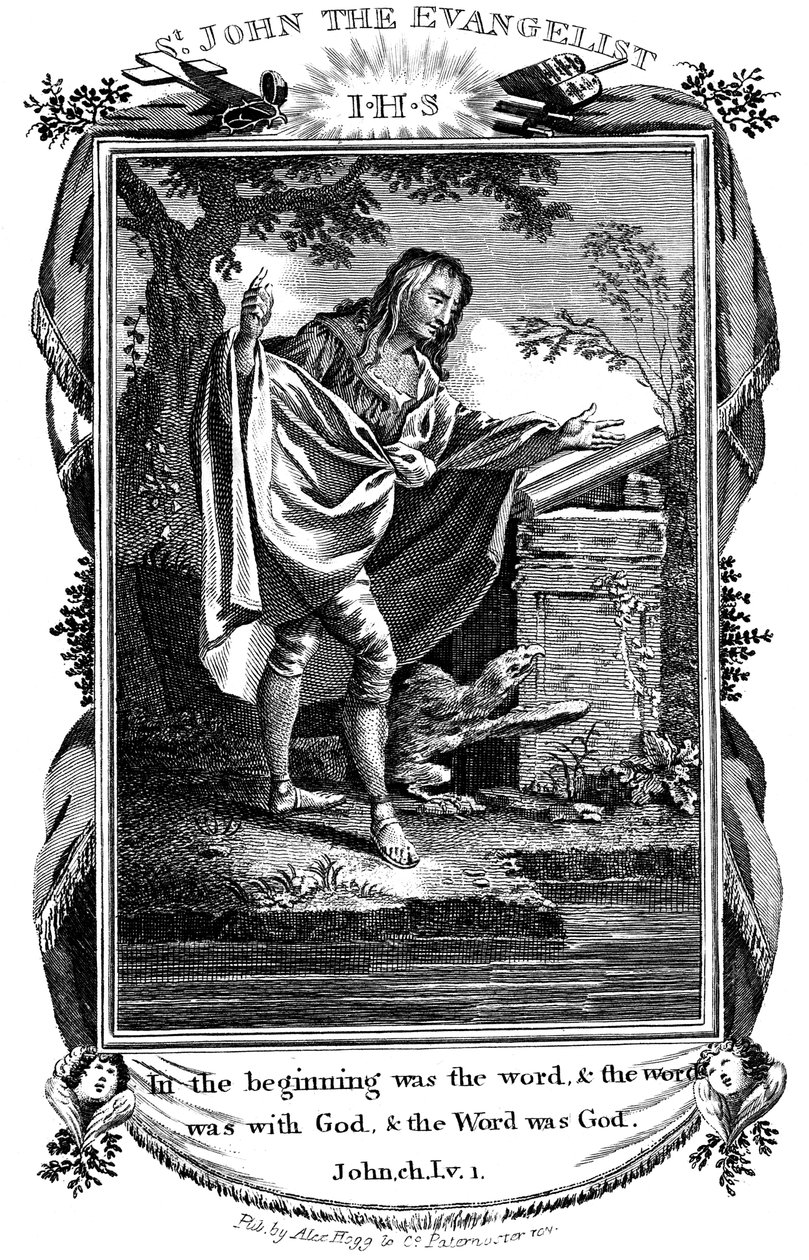 Svatý Jan Evangelista, c1808 od Unbekannt