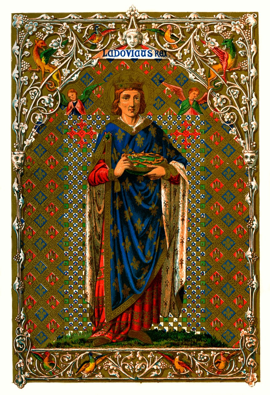 St Louis Louis IX, král Francie, 1886 od Unbekannt
