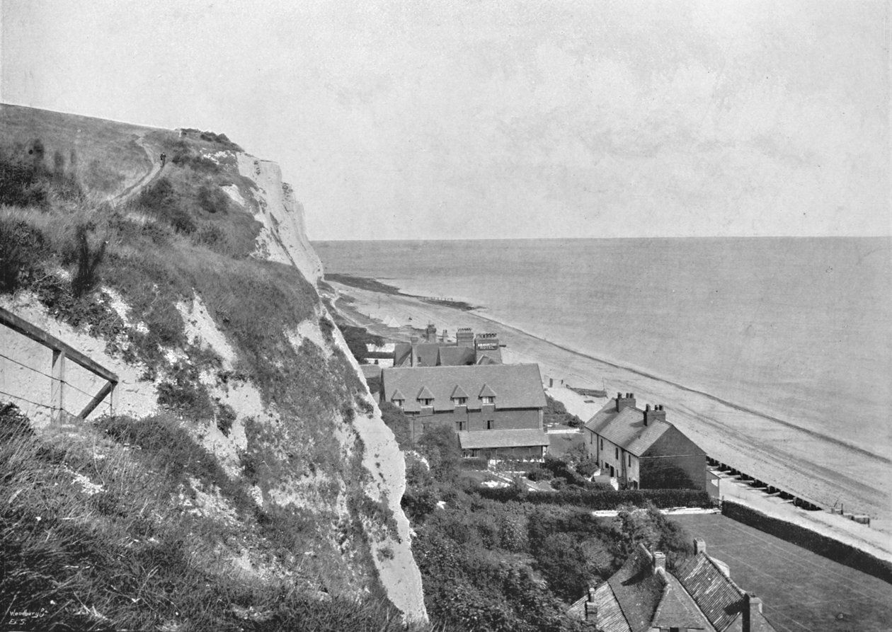 St. Margarets Bay – Hotel, z útesů, 1895 od Unbekannt