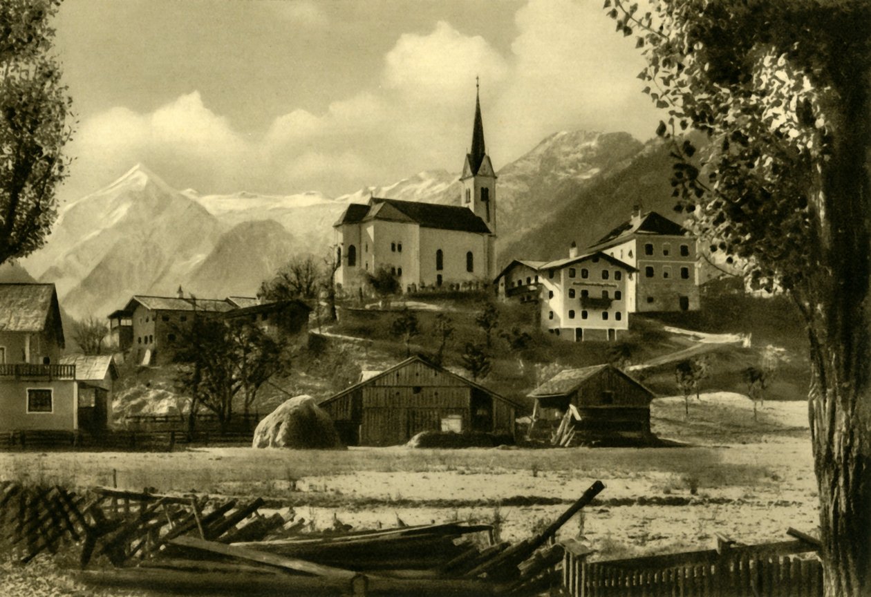 Kostel St Margarets, Kaprun, Rakousko, c1935. od Unbekannt