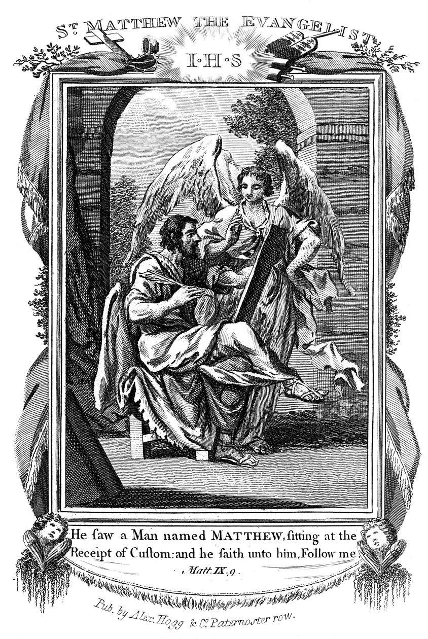 Svatý Matouš Evangelista, c1808 od Unbekannt