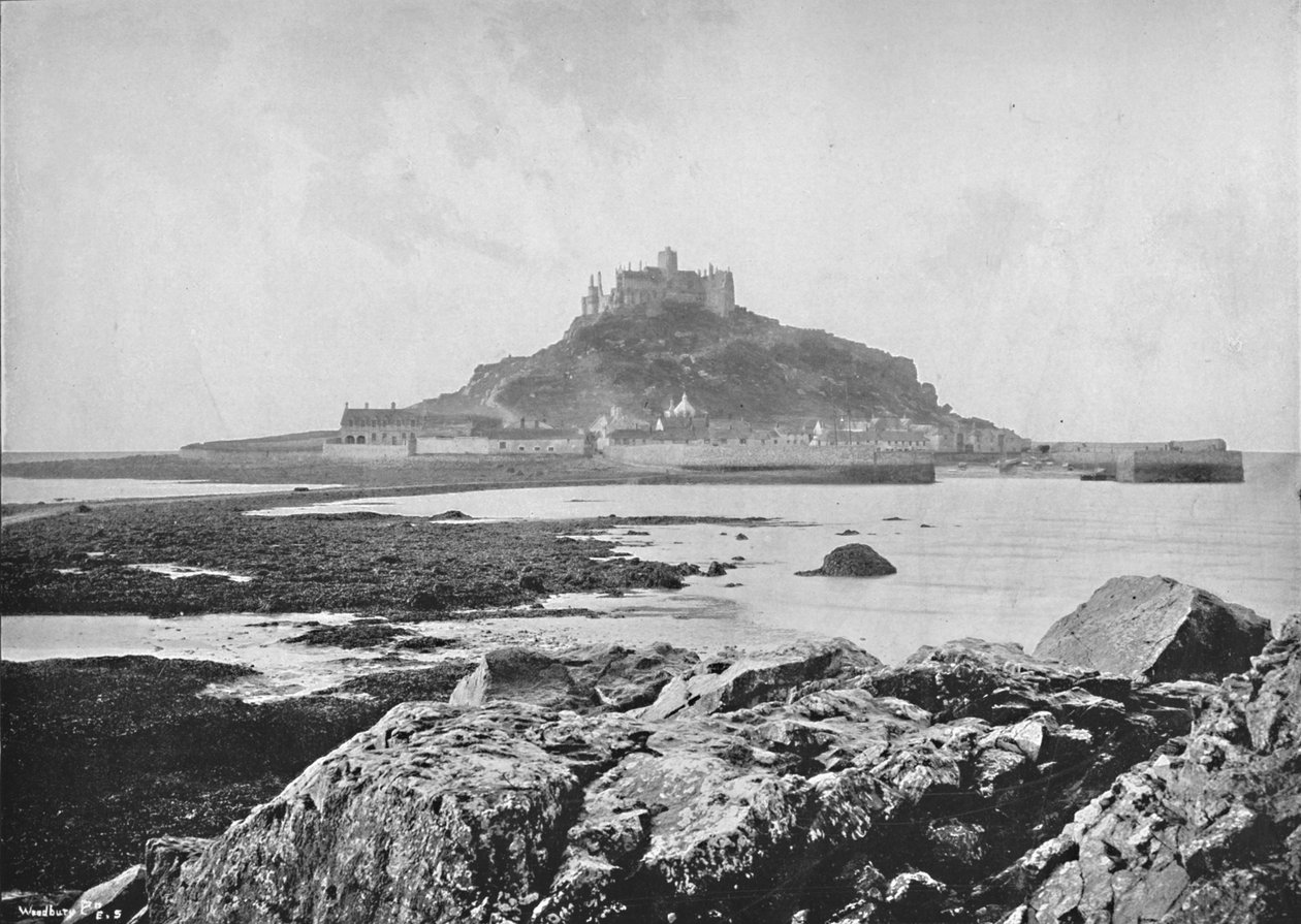 St. Michaels Mount – From the Rocks near Marazion, 1895 od Unbekannt