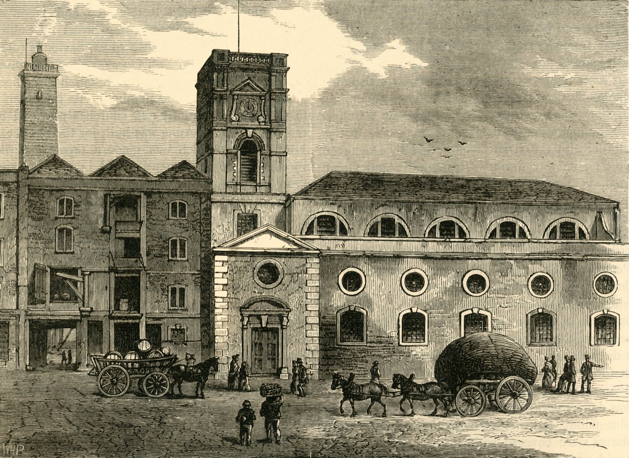 Kostel sv. Olaves, v roce 1820, c1878. od Unbekannt