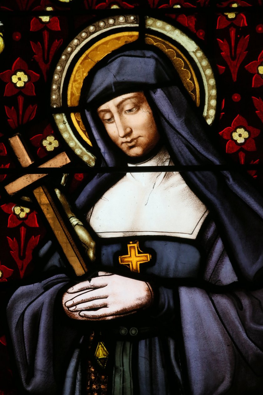 Kostel sv. Pavla. Vitráž. Jane Frances de Chantal (Jeanne de Chantal, Jeanne Francoise Fremyot de Rabutin, baronka de Chantal od Unbekannt