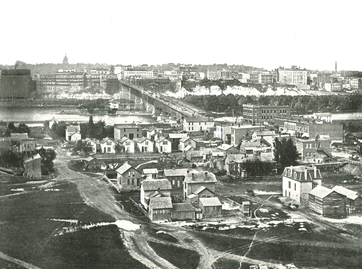 St Paul ze západu, USA, 1895. od Unbekannt