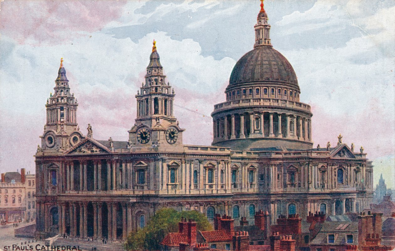 Katedrála St. Pauls, c1910 od Unbekannt