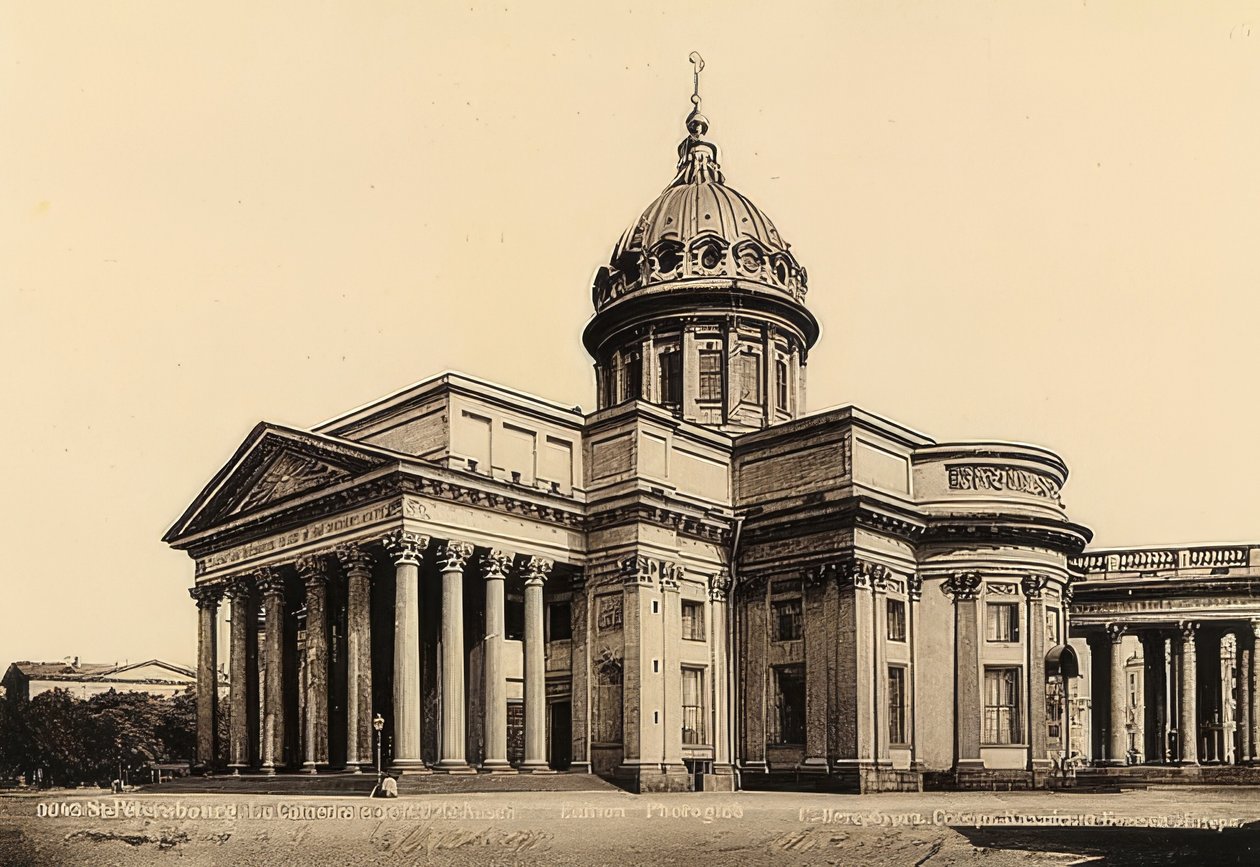 Petrohrad / Rusko. Kazaňská katedrála. Kolem roku 1900 od Unbekannt
