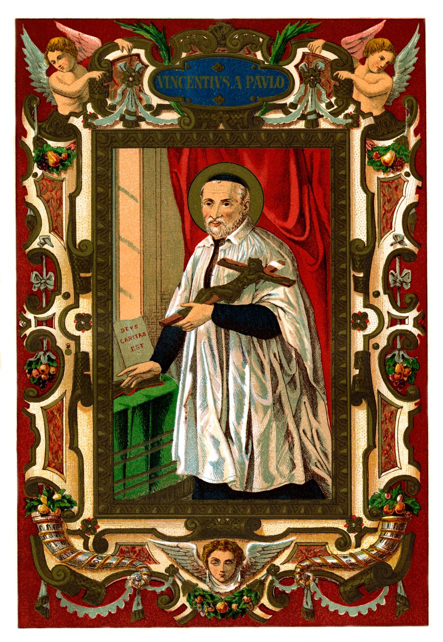 Svatý Vincent de Paul, 1886 od Unbekannt