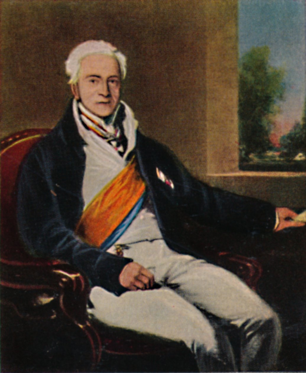 Státní kancléř kníže Hardenberg 1750-1822. - Malba od Lawrence, 1934. od Unbekannt
