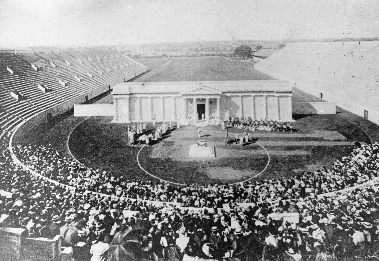Stadion, Harvard University, Cambridge, Massachusetts, USA, počátek 20. století od Unbekannt