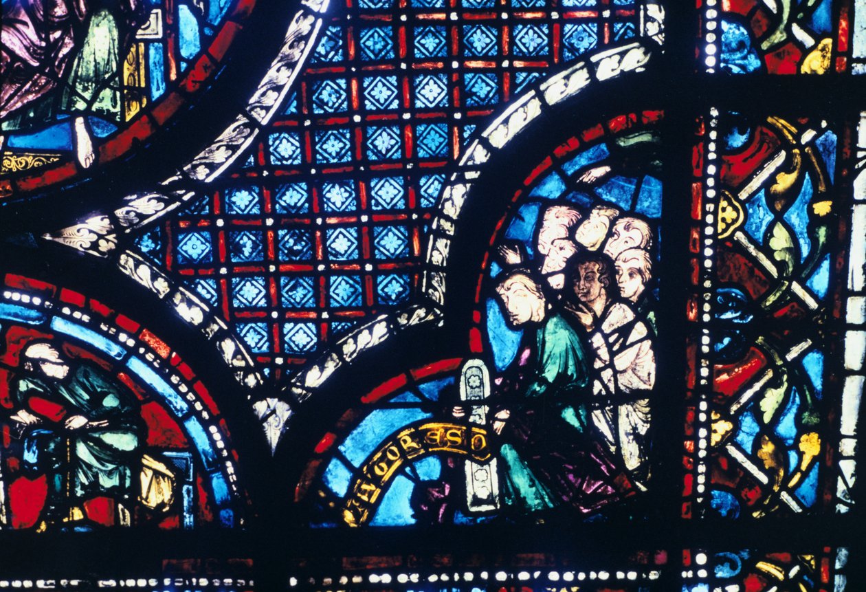 Vitráže, katedrála v Chartres, Francie, 1194-1260 od Unbekannt